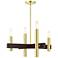 Helsinki 4 Light Satin Brass Chandelier