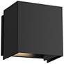 Helsinki 5 1/2" High Black LED Outdoor Wall Light