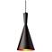 Helsinki 7 1/4" Wide Black Cone Mini Pendant