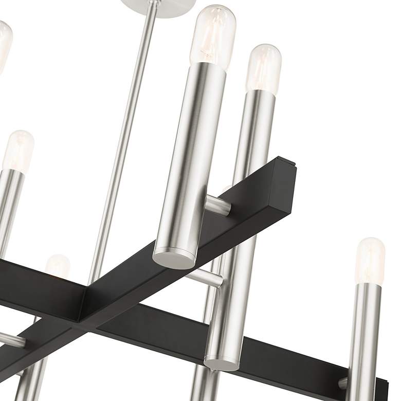 Image 7 Helsinki 8 Light Brushed Nickel Chandelier more views