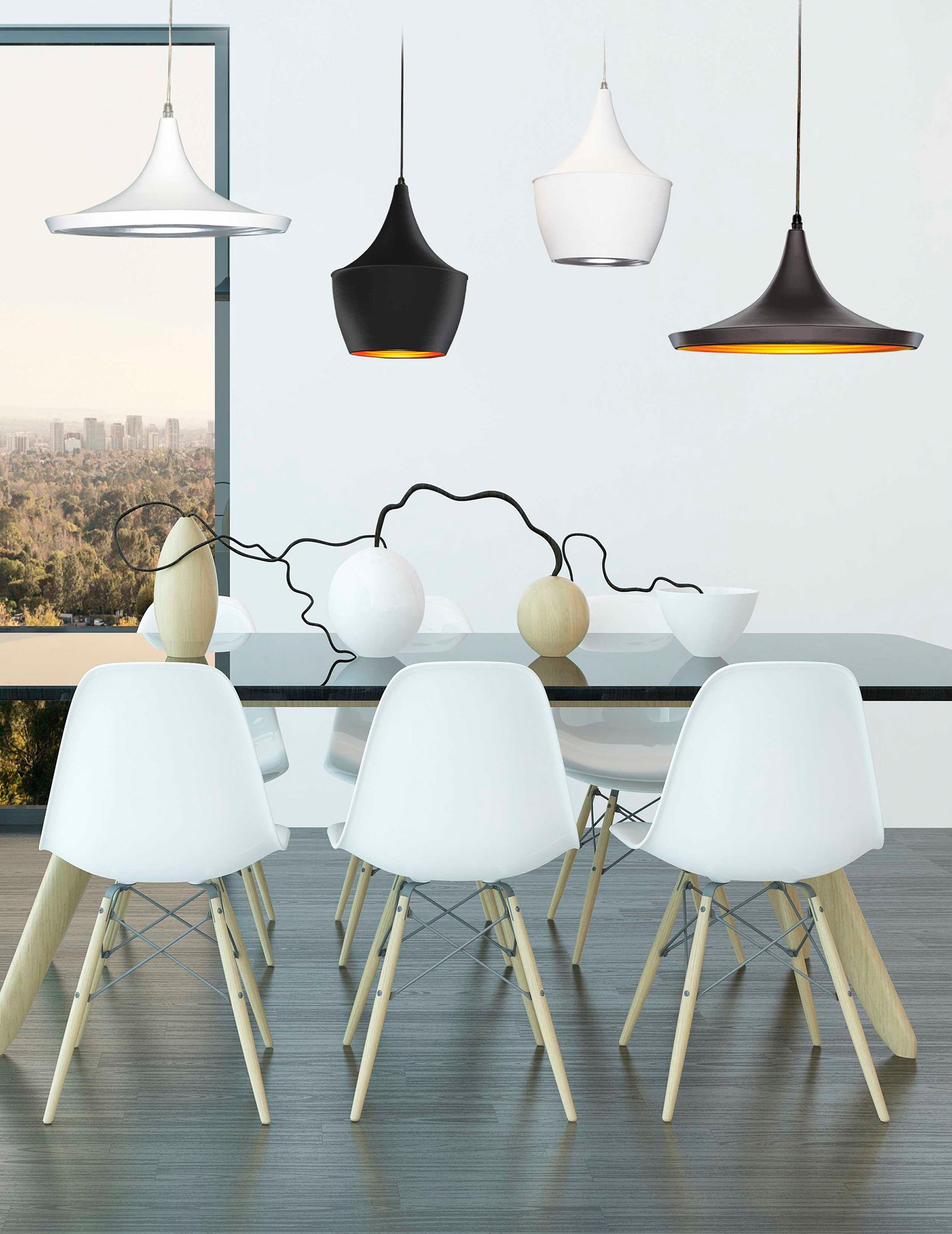 Image 2 Helsinki 9" Wide 1 Light Large Teardrop Matte White Pendant more views