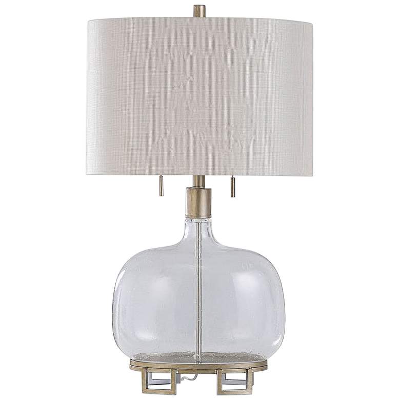 Image 2 Helston Clear Glass Table Lamp