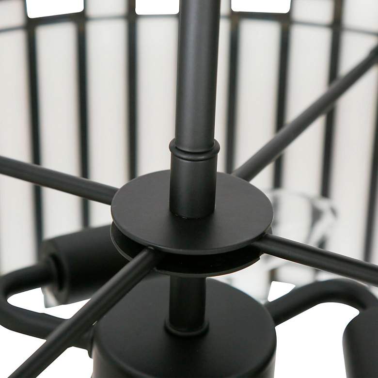 Image 3 Hemaaolay 3-Light Black Drum Ceiling Light more views