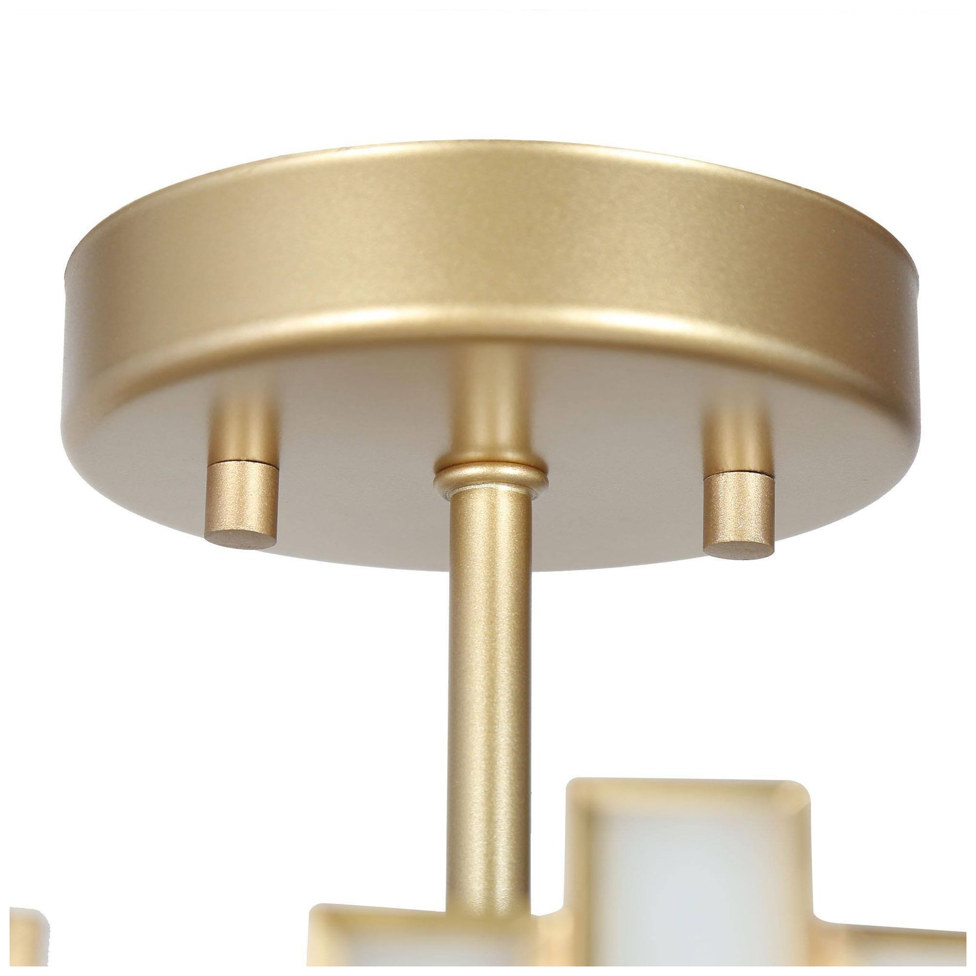 Image 3 Hemaaolay 3-Light Gold Drum Ceiling Light more views