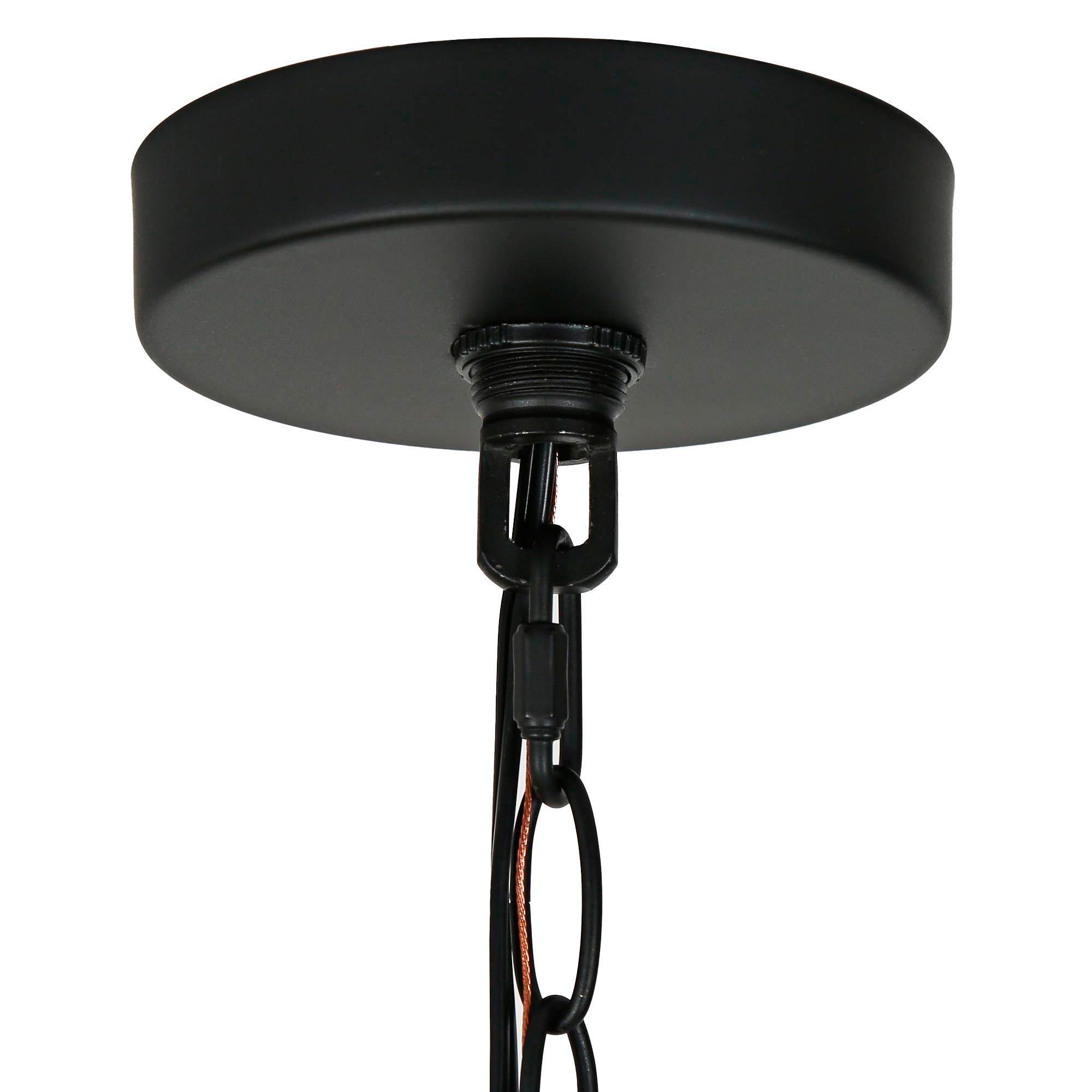 Image 3 Hemaaolay 4 1/2" Wide Matte Black Mini Pendant more views