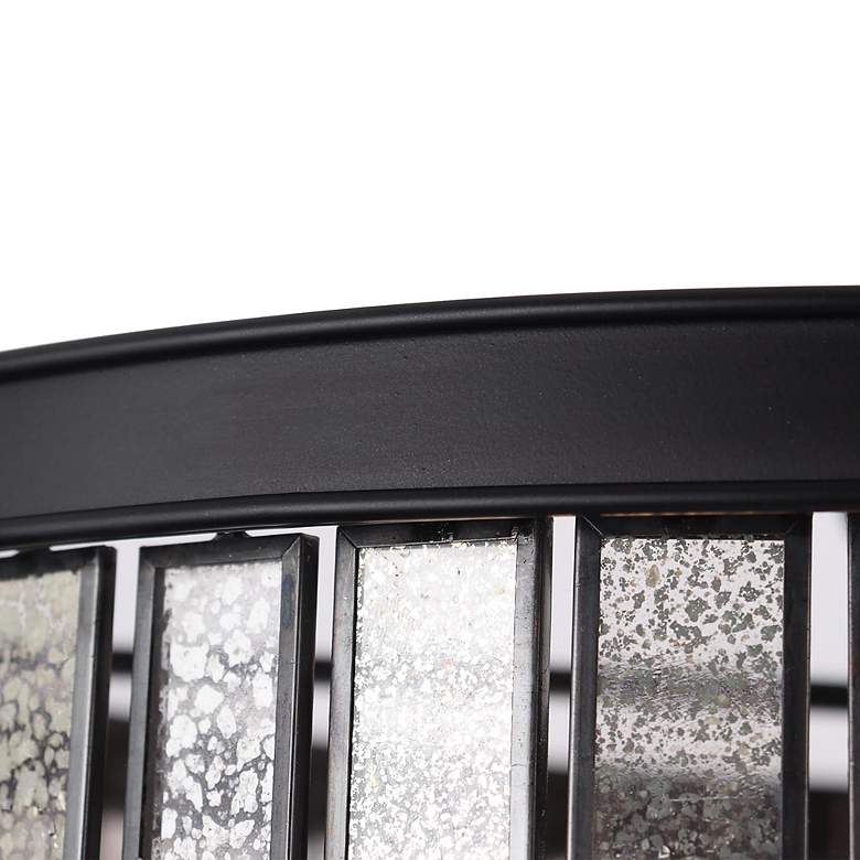 Image 6 Hemera 18 inch Wide 4-Light 2-Tier Modern Black Mercury Glass Chandelier more views