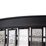Hemera 18" Wide 4-Light 2-Tier Modern Black Mercury Glass Chandelier
