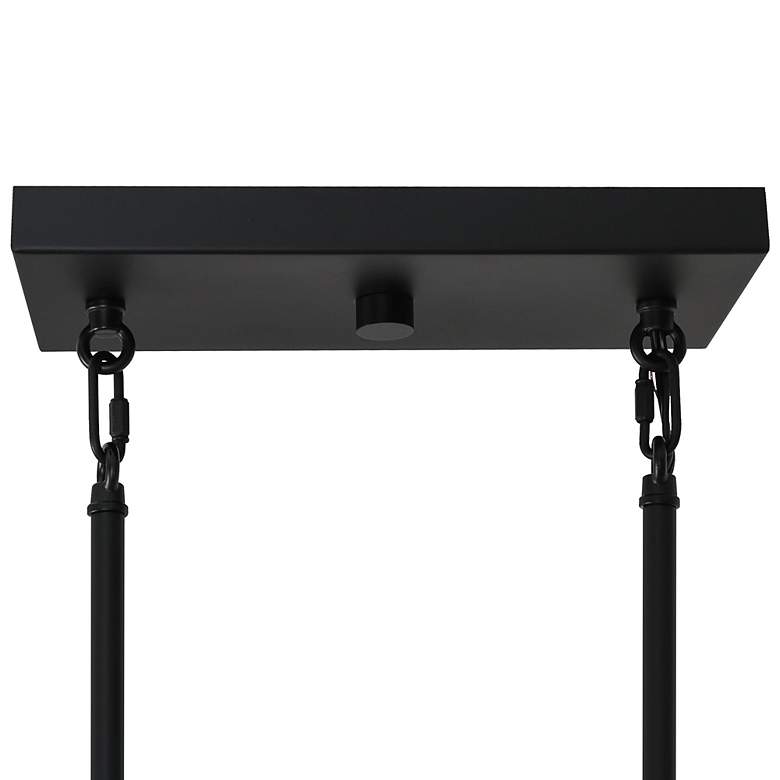 Image 4 Hemera 45 1/4" Wide Matte Black 5-Light Island Chandelier more views