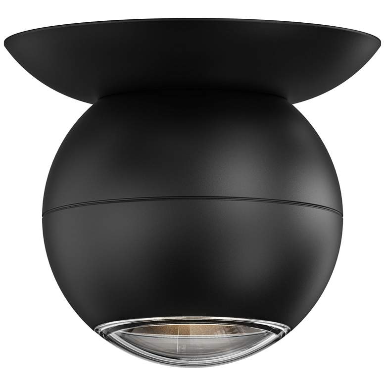 Image 1 Hemisphere 4.25" Textured Black Surface Mount