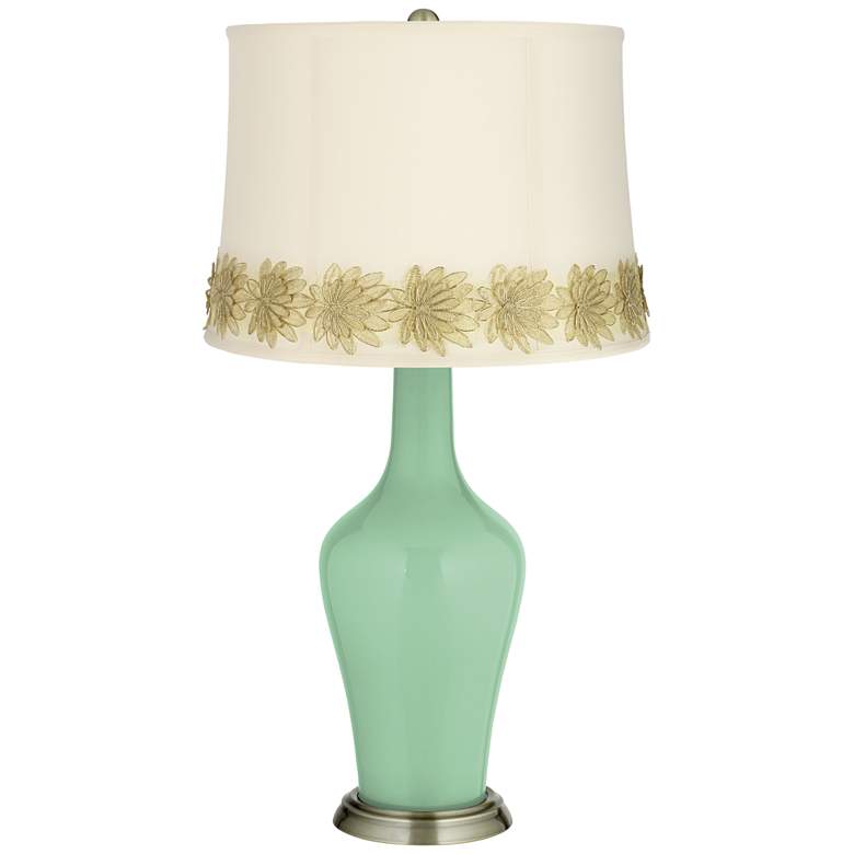 Image 1 Hemlock Anya Table Lamp with Flower Applique Trim