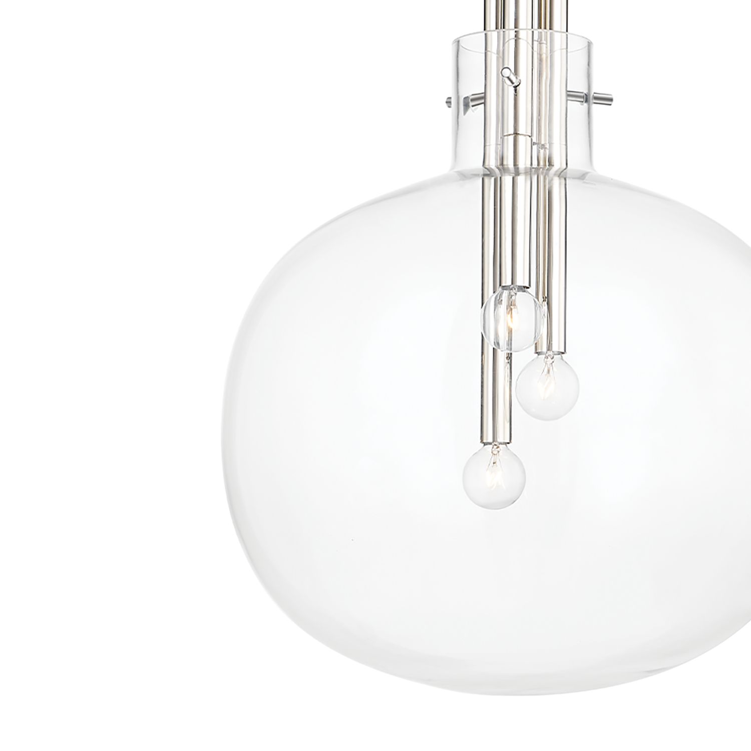 Image 2 Hempstead 3 Light Pendant Plsh Nickel more views