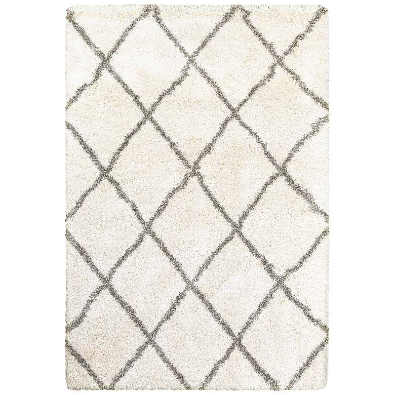 Image 2 Henderson 090W9 5'3"x7'6" Ivory and Gray Area Rug