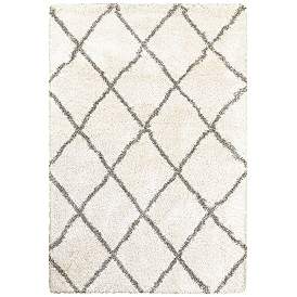 Image1 of Henderson 090W9 6'7"x9'6" Ivory and Gray Area Rug