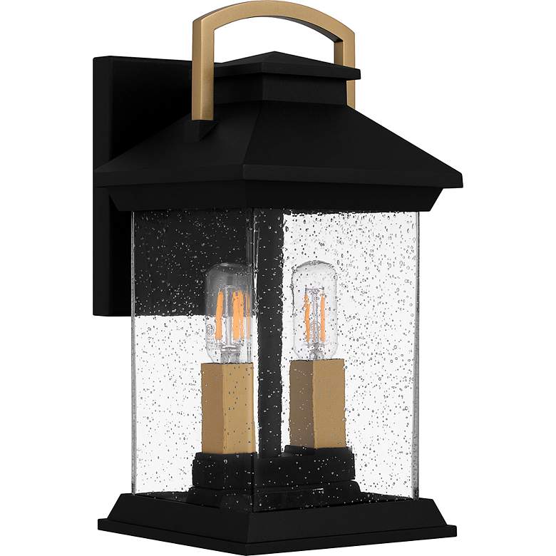 Image 4 Henderson 2-Light Earth Black Outdoor Wall Lantern more views
