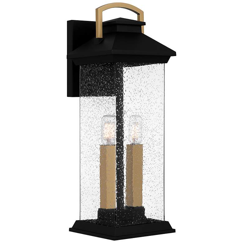 Image 2 Henderson 2-Light Earth Black Outdoor Wall Lantern