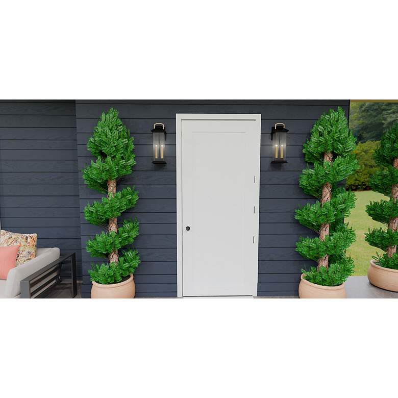 Image 3 Henderson 2-Light Earth Black Outdoor Wall Lantern more views
