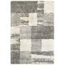 Henderson 5&#39;3"x7&#39;6" Ivory and Gray Plaid Area Rug