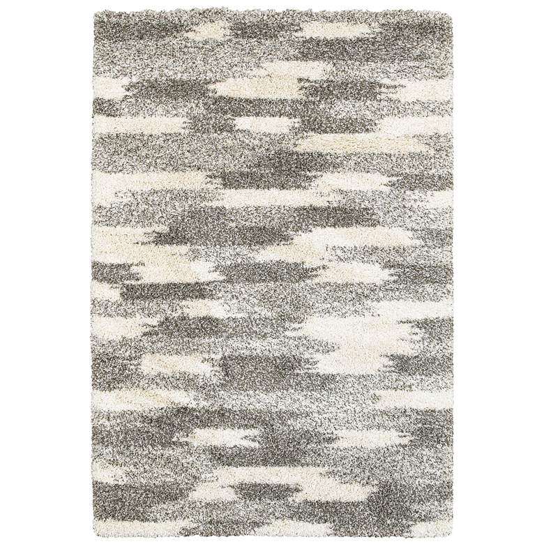 Image 1 Henderson 565J9 5&#39;3 inchx7&#39;6 inch Gray and Ivory Area Rug