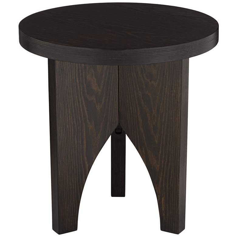 Image 3 Hendrik 18 3/4" Wide Dark Wood Side Table