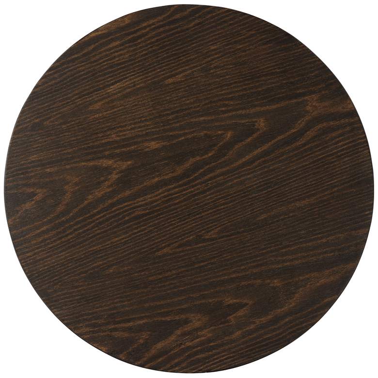 Image 6 Hendrik 18 3/4" Wide Dark Wood Side Table more views