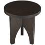 Hendrik 18 3/4" Wide Dark Wood Side Table in scene