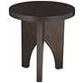 Hendrik 18 3/4" Wide Dark Wood Side Table in scene