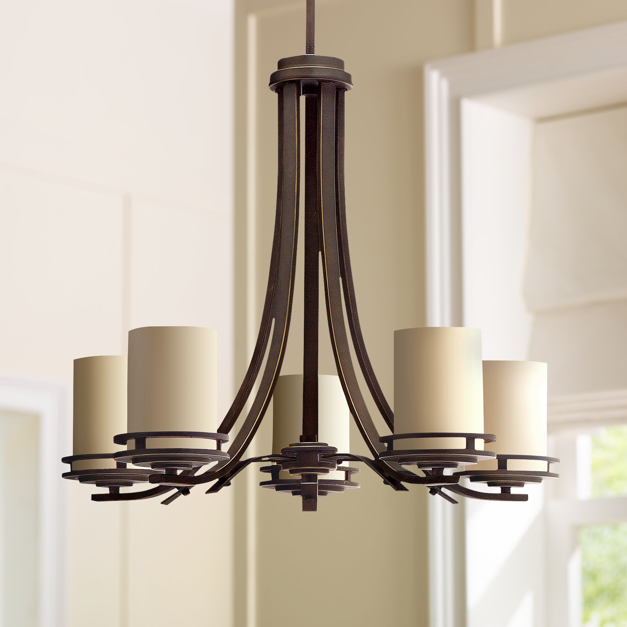 Lamps plus bronze deals chandelier