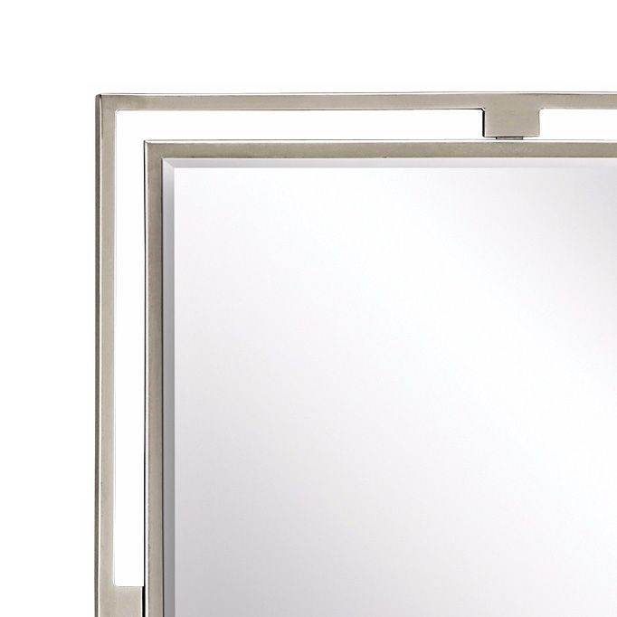 Image 3 Hendrik Brushed Nickel 24" x 30" Rectangular Wall Mirror more views