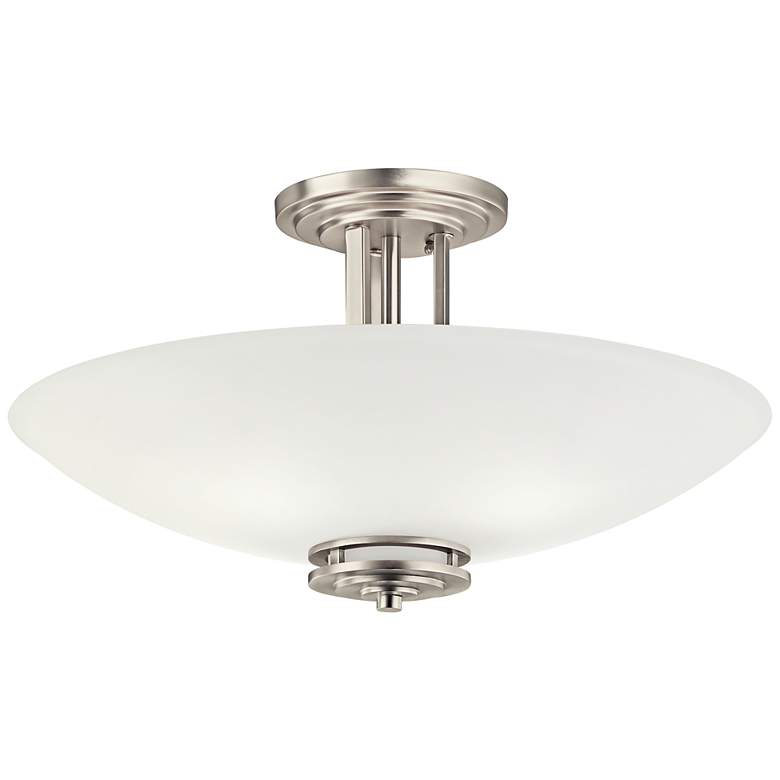 Image 2 Hendrik Brushed Nickel Semi Flush 4Lt