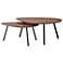 Hendrix 30 3/4" Wide Walnut Nesting Coffee Tables Set of 2