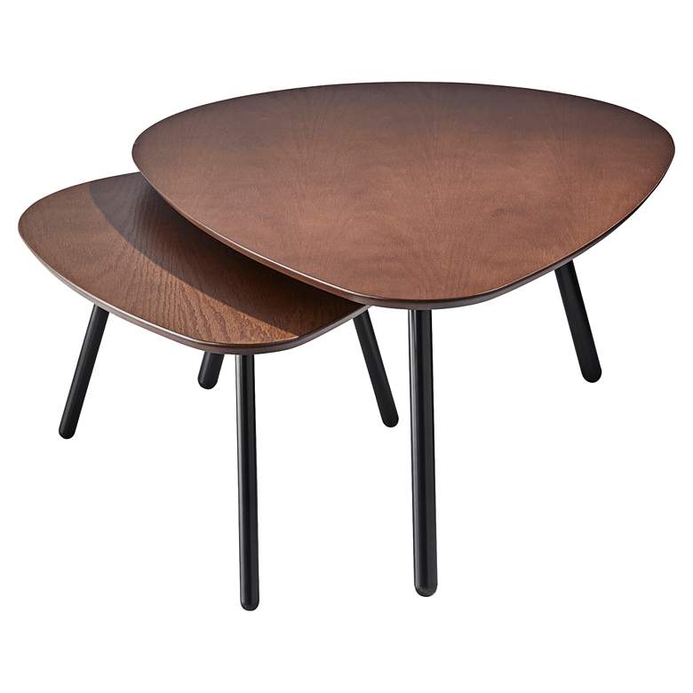 Image 2 Hendrix 30 3/4" Wide Walnut Nesting Coffee Tables Set of 2 more views