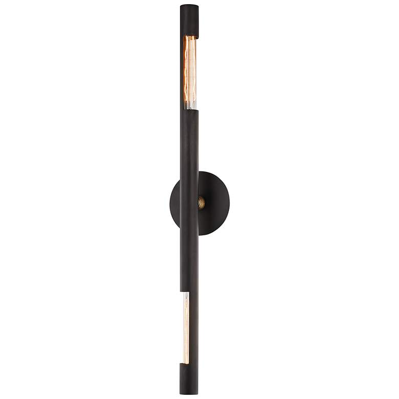 Image 1 Hendrix 36 1/4" High Chemical Bronze 2-Light Wall Sconce