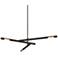 Hendrix 62 1/4"W Chemical Bronze Tubes 3-Light Pendant