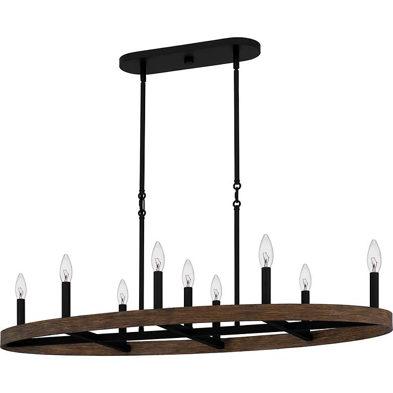 Image 4 Hendrix 9-Light Matte Black Island Light more views