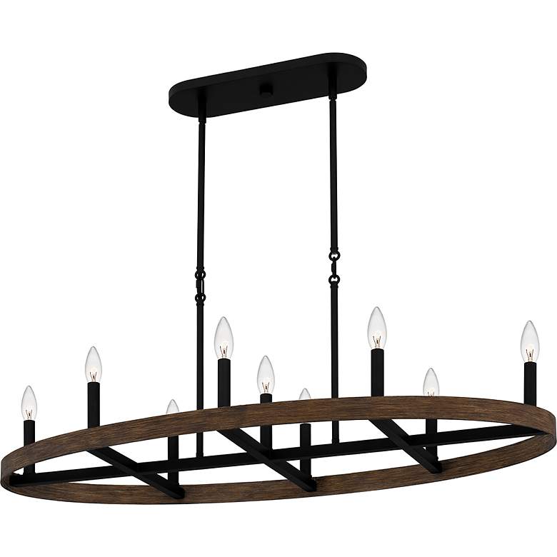 Image 7 Hendrix 9-Light Matte Black Island Light more views