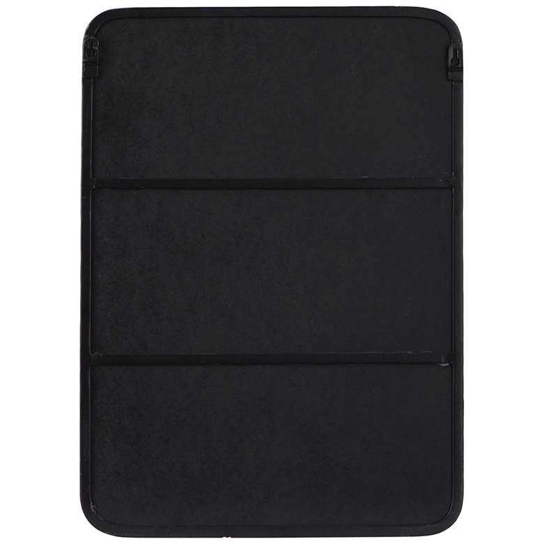 Image 4 Henge Polished Black 16 inch x 22 inch Rectangular Shelf Wall Mirror more views