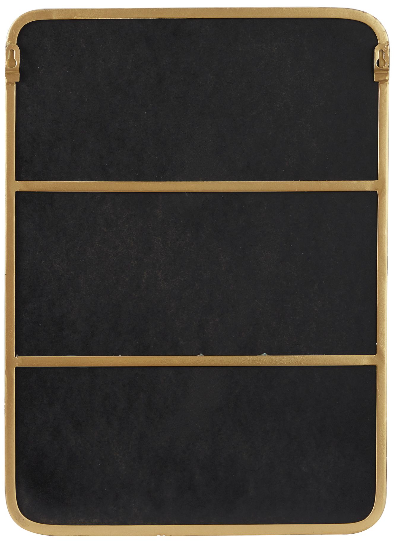 Image 4 Henge Polished Gold 16" x 22" Rectangular Shelf Wall Mirror more views