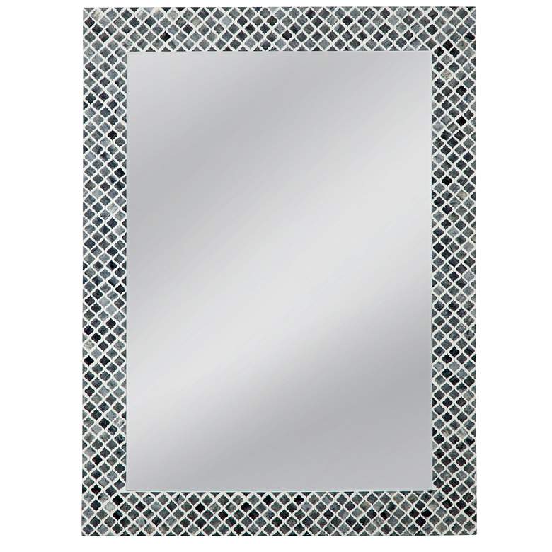 Image 1 Henn Black and White 36" x 48" Rectangular Wall Mirror