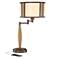 Henning Natural Mica Adjustable Swing Arm USB Table Lamp