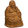 2_Henri Studio 14" High Ho Tai Seated Laughing Buddha Garden Statue