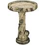 Henri Studio 24" High Birch Cast Stone Bird Bath.