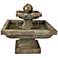 Henri Studio 24" Wide Relic Nebbia Low Equinox Fountain