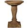 Henri Studio 31" High Europa Plinth Cast Stone Bird Bath