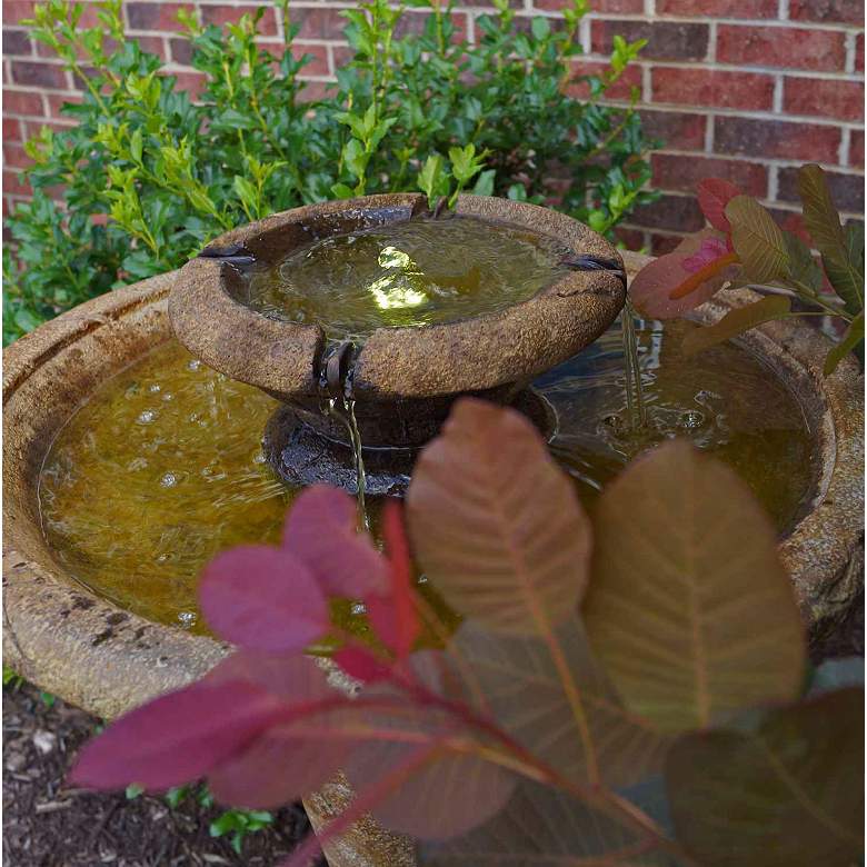 Image 2 Henri Studio 35 inchH Relic Lava Windstone Cast Stone Fountain more views