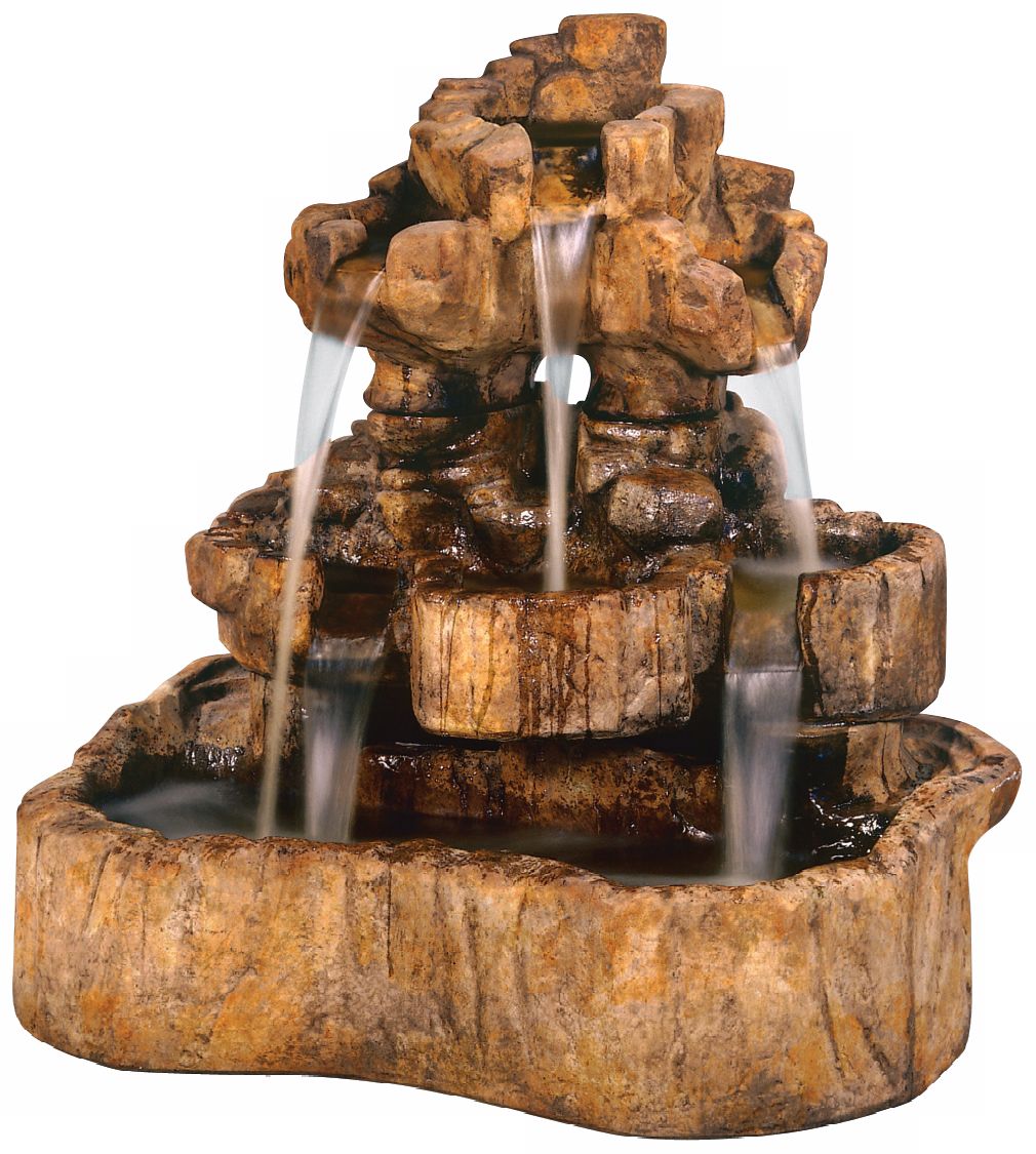 Image 2 Henri Studio 43" High Medium Rock Falls Fountain - Made to Order