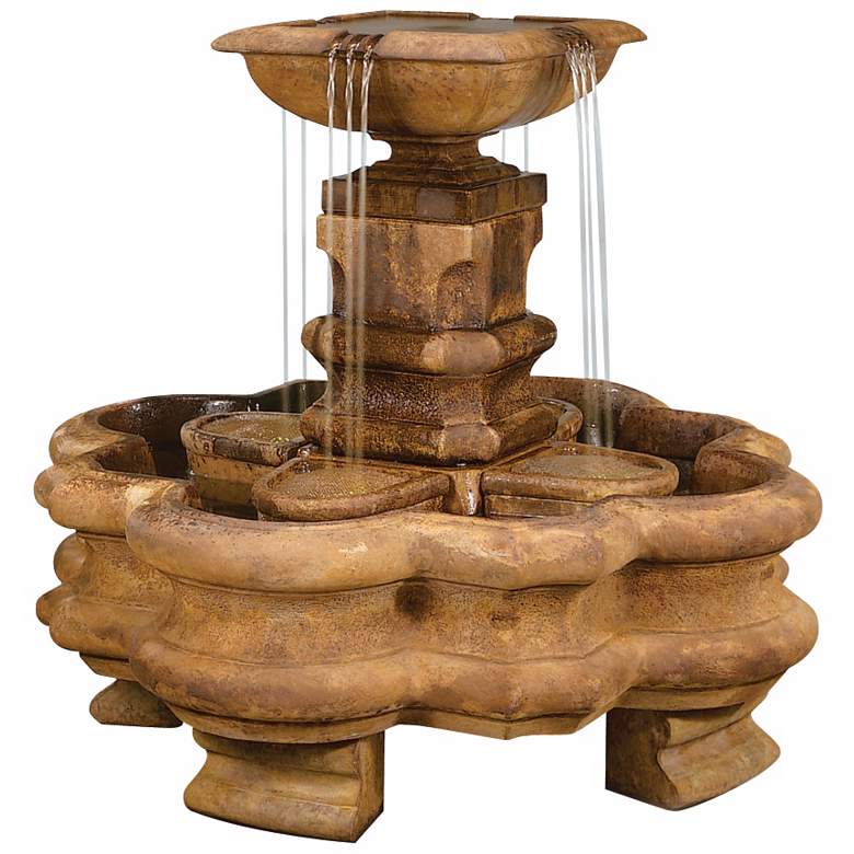 Image 1 Henri Studio 43 inch High Classic Planter Pillar Fountain