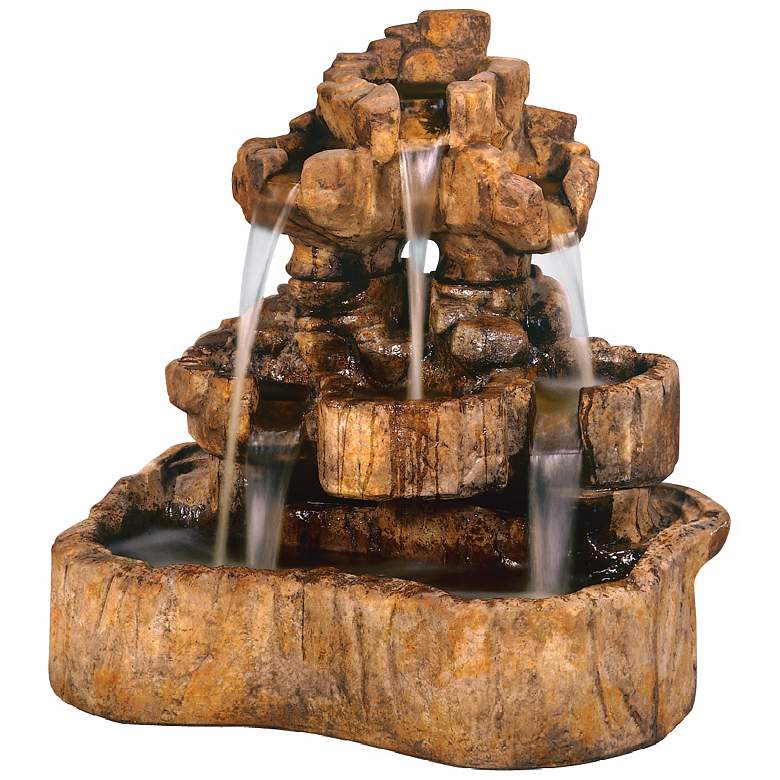 Image 2 Henri Studio 43" High Medium Rock Falls Fountain