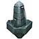 Henri Studio 49"H Abstract Obelisk Bronze Patina Fountain