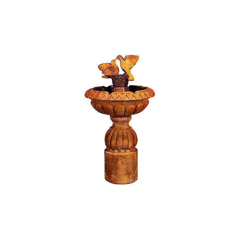 Image 1 Henri Studio 54" High Paloma Cascada Pedestal Fountain
