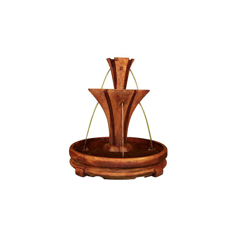 Image 1 Henri Studio 55"H Elegante Flare Spill Rondo Pool Fountain